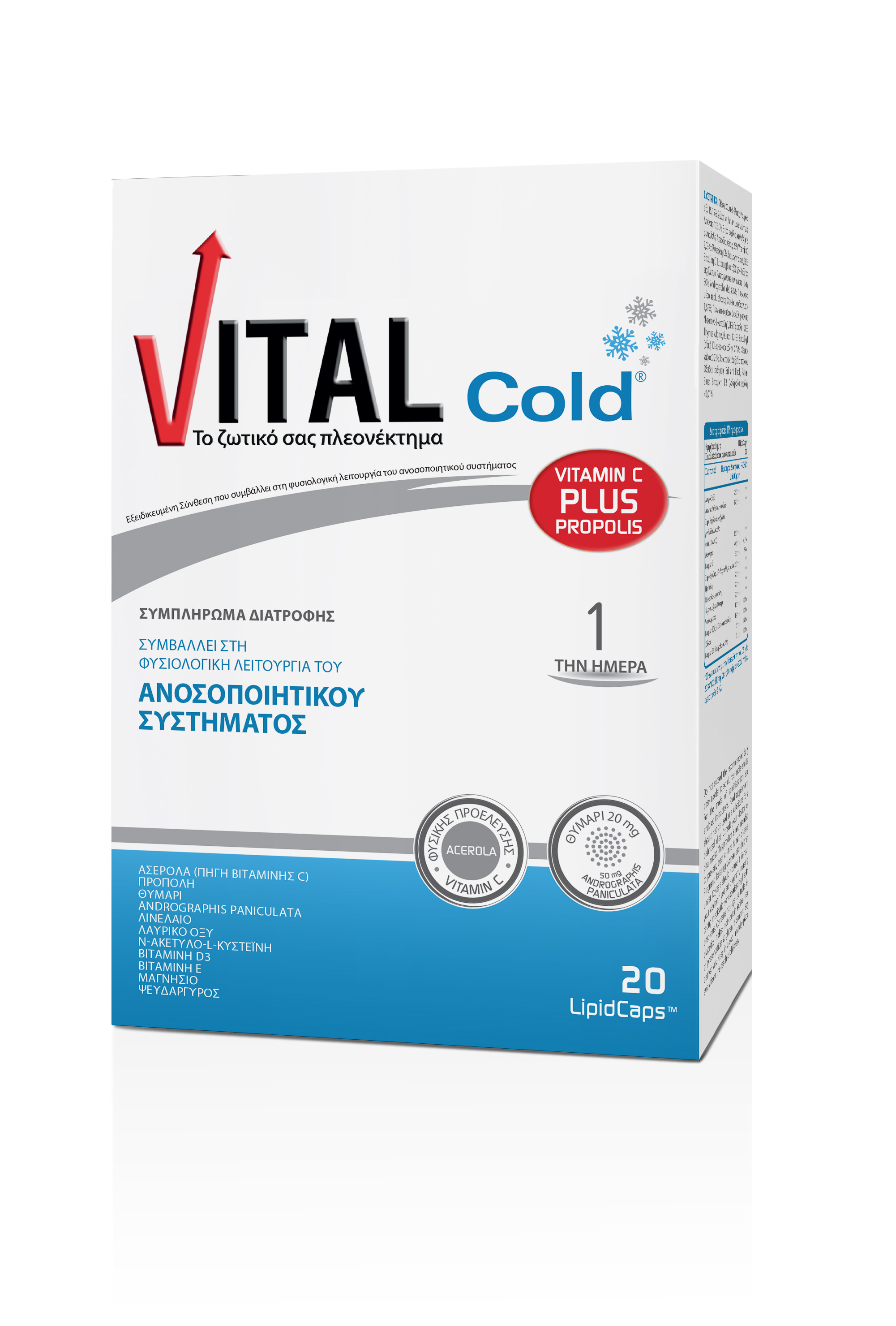 VITAL PLUS COLD LIPID CAPS X20 SmilePharmacy