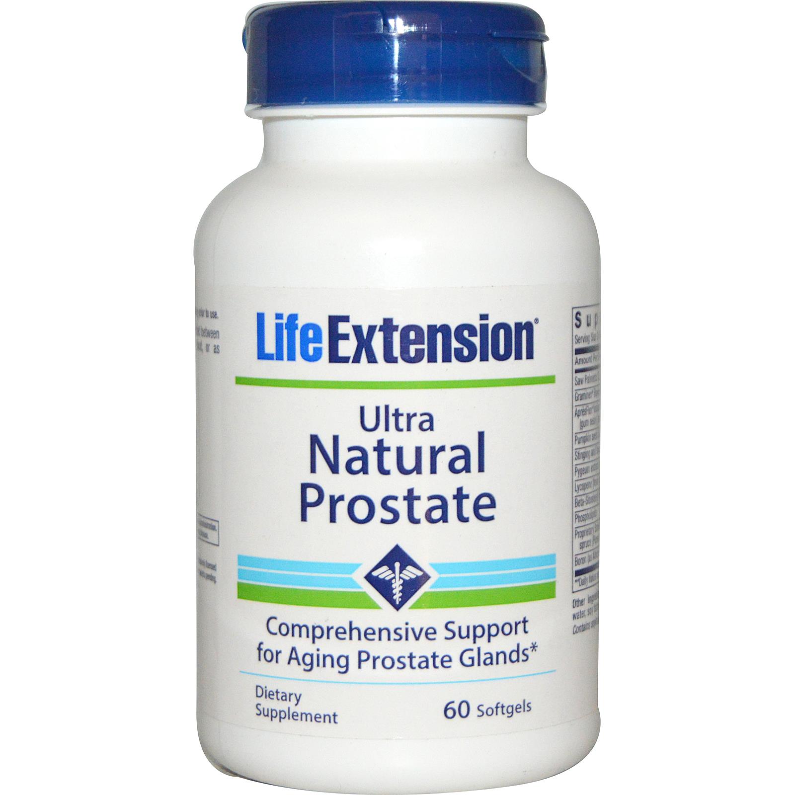 Life Extension Ultra Natural Prostate Formula 60 Softgels | Smile Pharmacy