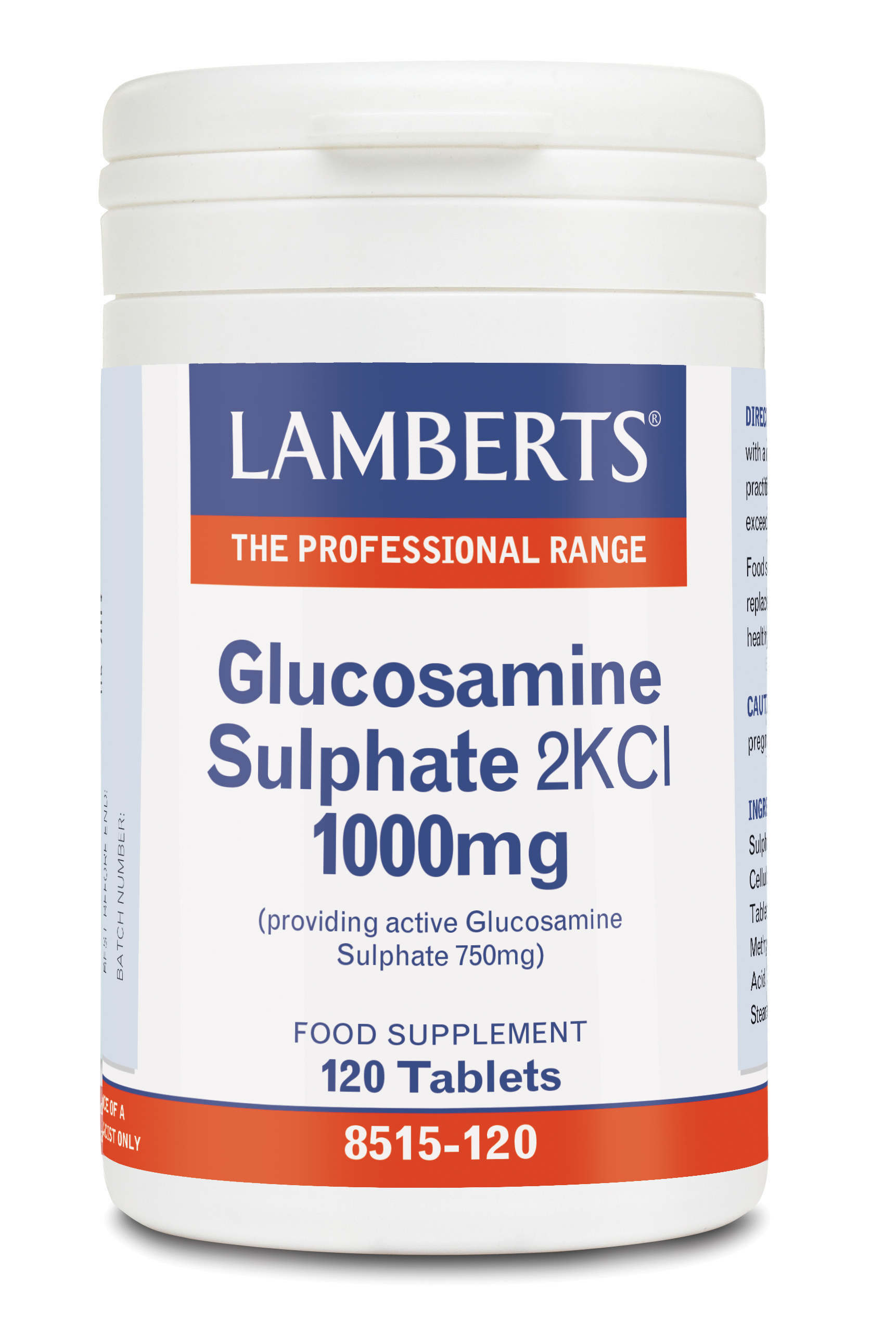 Lamberts Glucosamine Sulphate 2KCl 1000mg 120 Tabs Smile Pharmacy