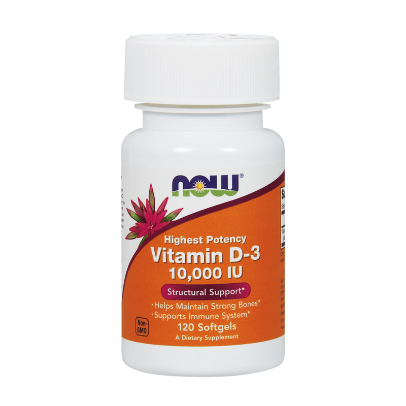 Now Foods Vitamin D3 10.000 IU 120 Softgels Smilepharmacy.gr