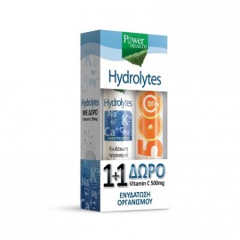 Power Health Hydrolytes Συμπλήρωμα Διατροφής με Γεύση Λεμόνι 20tabs + Δώρο Vitamin C 500mg 20tabs