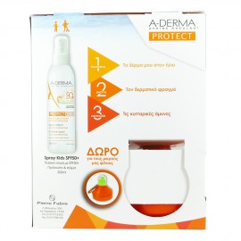 ADERMA Set Protect Kids SPF50+ Aντηλιακό Παιδικό Spray για Πρόσωπο και Σώμα 200ml + Δώρο Παιδικό Παγουράκι