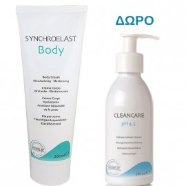 Synchroline Set Synchroelast Body Cream 200ml + Δώρο Synchroline Cleancare Intimo 200ml
