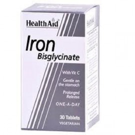 HEALTH AID IRON BISGLYCINATE (IRON WITH VITAMIN C) TABLETS 30S