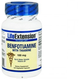 Life Extension Benfotiamine With Thiamine 100mg 120caps