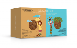 Power Health Healthy & Tasty Biscoteins Mπισκότα με Κομμάτια Σοκολάτας 37,5gr & Mπισκότα Σοκολάτα Φουντούκι 37,5gr