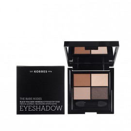 Korres Black Volcanic Minerals Eyeshadow Quad -The Bare Nudes 5g
