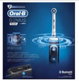 ORAL-B Genius 9000 Επαναφορτιζόμενη Ηλεκτρική Οδοντόβουρτσα με Έξυπνη Θήκη Ταξιδίου 1τμχ
