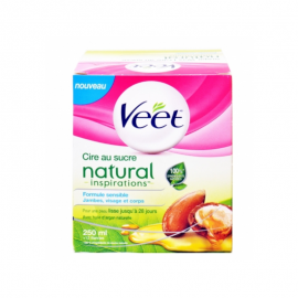 Veet Sugar Wax Natural Inspirations Ζεστό Κερί Αποτρίχωσης 250ml