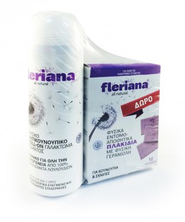 POWER HEALTH Fleriana Roll-On 100ml + Δώρο Εντομοαπωθητικά Πλακίδια 10 Τμχ
