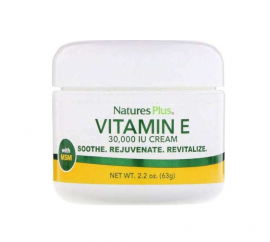 Natures Plus Vitamin E Cream 30000IU Moisturizing Cream Vitamin E for Daily Use 63gr