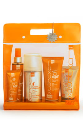 INTERMED Luxurious Sun Care Medium Protection Πακέτο Αντιηλιακής Προστασίας με Υαλουρονικό Οξύ
