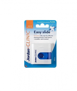Jordan Clinic Easy Slide Fluoride + Mint Flavour Οδοντικό Νήμα 30m