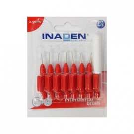 Inaden Interdental Brush 0.5mm Κόκκινα Μεσοδόντια Βουρτσάκια 8τμχ