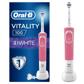 Oral-B Vitality 100 3D White Pink Ηλεκτρική Οδοντόβουρτσα 1τμχ