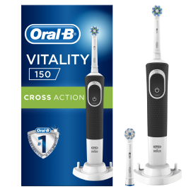 Oral-B Vitality 150 Cross Action Black Ηλεκτρική Οδοντόβουρτσα 1τμχ