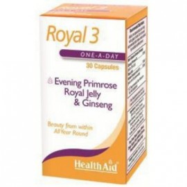 HEALTH AID ROYAL +3™ (ROYAL JELLY + E.P.O. + KOREAN GINSENG) CAPSULES 30S