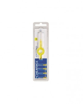 CURAPROX CPS 09 PRIME PLUS HANDY ΚΙΤΡΙΝΟ 5 μεσοδόντια βουρτσάκια CPS 09 prime + 1 λαβή UHS 409