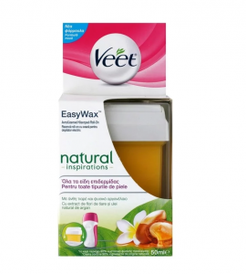 Veet Easy Wax Natural Inspirations Ανταλλακτικό Ηλεκτρικό Roll-on Κερί για Όλους τους Τύπους Επιδερμίδας 50ml