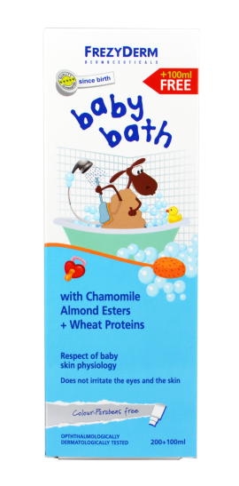Frezyderm Baby Bath, Βρεφικό Αφρόλουτρο, Χωρίς Χρωστικές & Parabens 200ml + 100ml ΔΩΡΟ