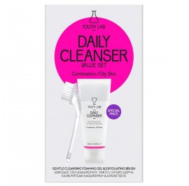 Youth Lab Set Daily Cleanser for Compination - Oily Skin 100ml + Δώρο Exfoliating Brush 1τμχ