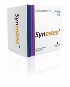 Libytec Synosteo Συμπλήρωμα Διατροφής με Ασβέστιο 800mg + Vit D3 20mcg (800iu) + Vit K2 45mcg 30 Φακελίσκοι