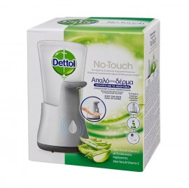 Dettol No-Touch Αυτόματη Συσκευή Κρεμοσάπουνου + Ανταλλακτικό Aloe Vera & Vitamin E 250ml 1τμχ