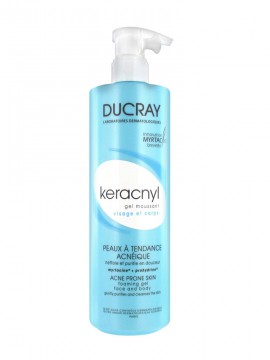 Ducray Keracnyl Gel Moussant Πρόσωπο και Σώμα 400ml