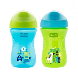CHICCO EASY CUP ΚΥΠΕΛΛΟ 2 ΣΕ 1 12Μ+ ΜΠΛΕ - ΠΡΑΣΙΝΟ 266ML