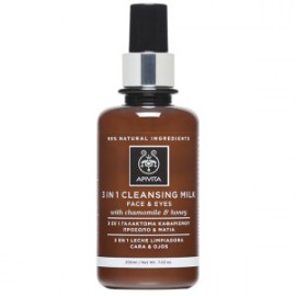 APIVITA Cleansing Milk 3 σε 1 για Πρόσωπο & Μάτια Με Χαμομήλι & Μέλι 200ml