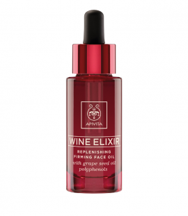 Apivita Wine Elixir Replenishing Firming Face Oil Λάδι Προσώπου για Αναδόμηση & Σύσφιξη 30ml
