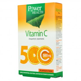 Power Health Vitamin C 500mg, Ανοσοποιητικό & Ενέργεια, 36 Μασώμενα Δισκία