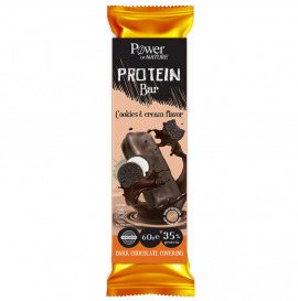 Power Health Protein Bar Cookies & Cream Flavor Dark Chokolate Covering 60gr