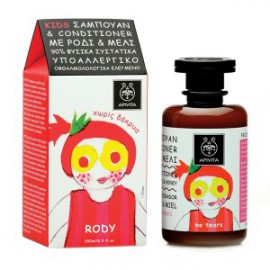 APIVITA KIDS ΣΑΜΠΟΥΑΝ & CONDITIONER με μέλι & ρόδι 250ML