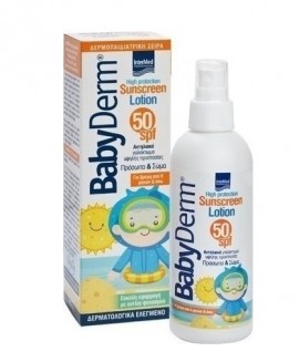 Intermed Babyderm Sunscreen Lotion SPF50 Face & Body Παιδικό Αντηλιακό Γαλάκτωμα για Πρόσωπο & Σώμα 200ml