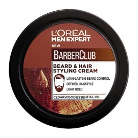 L Oreal Paris Men Expert Barber Club Grooming Cream, για μούσια και μαλλιά με ελαφρύ κράτημα 75ml