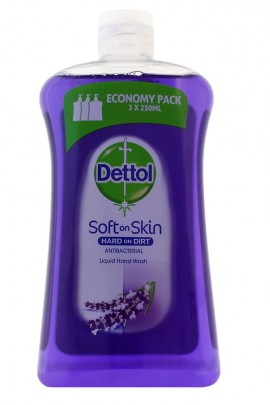 Dettol Soft on Skin Hard on Dirt Liquid Ανταλλακτικό Αντιβακτηριδιακό Υγρό Κρεμοσάπουνο Χαλαρωτικό 750ml