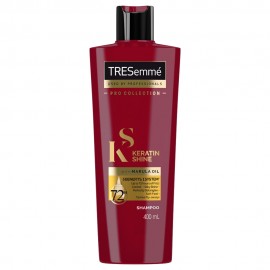 TRESemme Keratin Shine With Marula Oil Shampoo, Σαμουάν για Λέια και Λαμπερά Μαλλιά 400ml