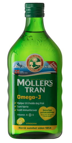 Moller’s Μουρουνέλαιο Lemon Παραδοσιακό Μουρουνέλαιο σε Υγρή Μορφή με Γεύση Λεμόνι 250ml