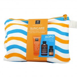 Apivita Promo Suncare Αντιηλιακή Κρέμα Προσώπου Κατά των Ρυτίδων Ελαφριάς Υφής SPF30 50ml + Δώρο Αφρός Καθαρισμού Πρόσωπο & Μάτια Ελιά-Λεβάντα 75ml + Αντιηλιακό Λάδι Μαλλιών για Προστασία και Ενυδάτωση 20ml