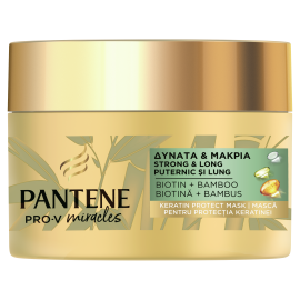 Pantene Pro-V Miracles Μάσκα Προστασίας Κερατίνης Δυνατά & Μακριά Μαλλιά Με Μπαμπού Και Βιοτίνη 160ml