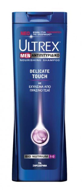 Ultrex Men Αντιπιτυριτιδικό σαμπουάν για Ξηροδερμία delicate touch με εκχύλισμα από πράσινο τσάι 360ml