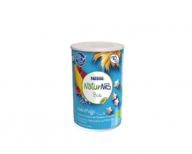 Nestle Naturnes Bio Nutripuffs Βραφικές Μπουκίτσες Δημητριακών με Μπανάνα και Σμέουρο απο τον 10ο Μήνα 35g