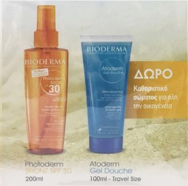Bioderma Photoderm Bronz Dry Oil SPF30 200ml + ΔΩΡΟ Atoderm Gel Douche 100ml