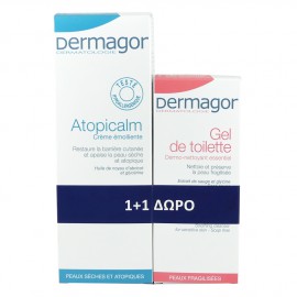 Dermagor Atopicalm Creme Emollient 250ml & Δώρο Dermagor Gel Surgras 200ml