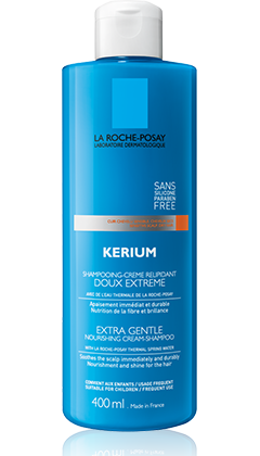 LA ROCHE POSAY KERIUM EXTRA GENTLE CREAM-SHAMPOO ΓΙΑ ΞΗΡΑ ΜΑΛΛΙΑ 400ML