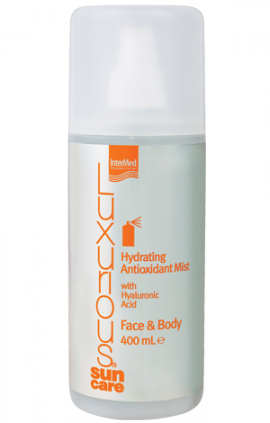 INTERMED Luxurious Sun Care Face & Body Hydrating Antioxidant Mist with Hyaluronic Acid 400ml