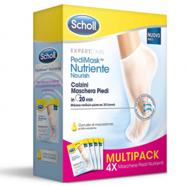 Scholl PediMask Nutriente Nourish Μάσκα Ποδιών με Λάδι Macadamia 4 ζευγάρια