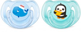 Avent Κλασσικές Πιπίλες Σιλικόνης 6-18m SCF169/37 Sea World για Αγόρι 2τμχ
