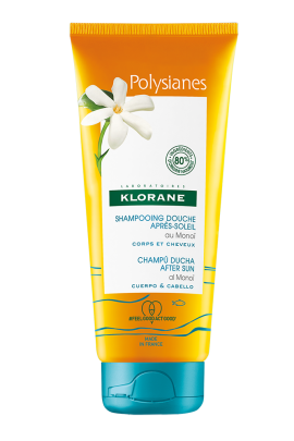 Klorane Ζελ ντους για σώμα και μαλλιά Polysianes, με Monoi Apres Soleil 200ml